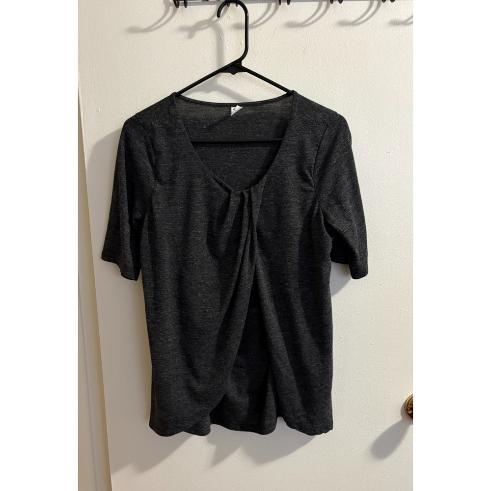 Old Navy Maternity Nursing Top Gray Pullover Stretch Casual Women